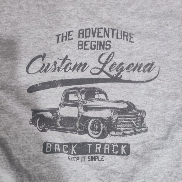 Soul of London grey graphic design short sleeve T-shirt men's size XL - Picture 2 of 6